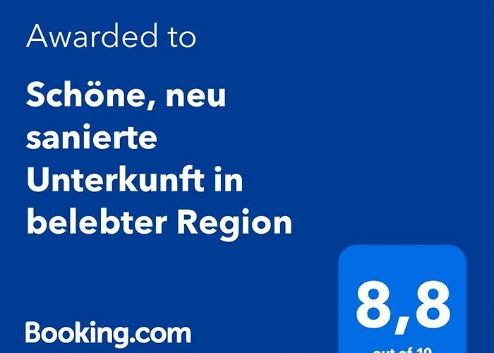 Schöne, neu sanierte Unterkunft in belebter Region
